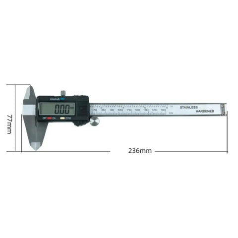 YMGSCC Caliper for Jewelry Metal Measurement, 236mm, stainless steel, digital display for precise jewelry sizing