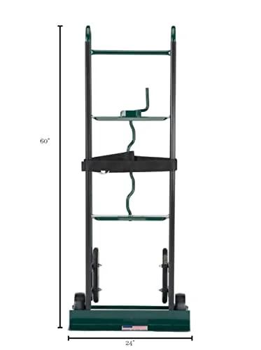 Harper Trucks 6781 appliance hand truck, dark green steel frame, front view with 60in height and 24in base