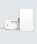 Keyless App Unlock Smart Drawer Cabinet Lock For Anti Theft File Safety DIY Easy Install Bluetooth 4.0, ABS Plus PC Construction, White