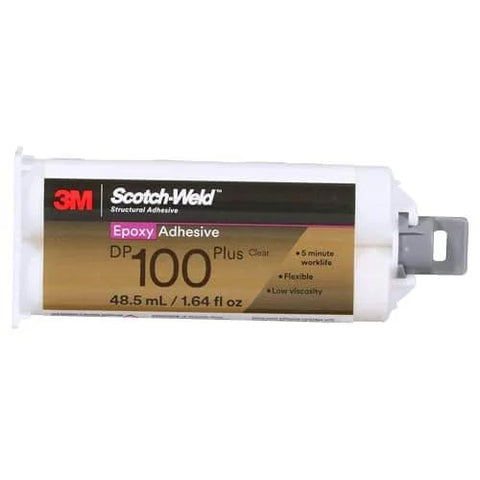 Epoxy Adhesive DP100 Plus Clear Duo-Pak 48.5 mL (1.64 fl oz) shown in standard product packaging