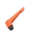 Top Notch Metal Clamping Knob With Buttery Smooth Adjustable Female Thread Lever Handle For Auto Shop Diy Builds Solid Locking Grip Fastening Nut In Bright Orange side view