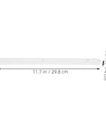 Six Piece White Abs Side Mounted Drawer Slide Rails 300Mm Grooved Guide System For Dresser Replacement, 11.7 inch length.