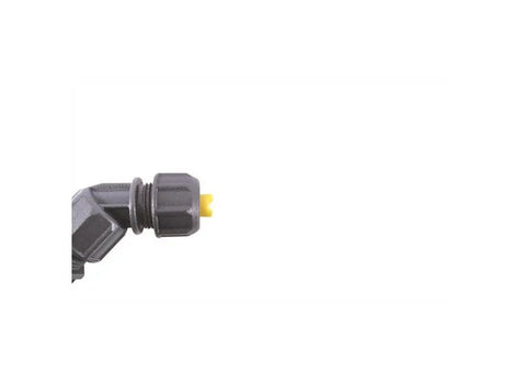 Close-up of adjustable spray tip from 1 Gallon Tank Sprayer With Adjustable Spray Tip For Lawn Care And Garden Spraying Portable White Plastic Handheld Sprayer Perfect For Pesticides Herbicides And Fertilizers