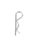 Single R Shape cotter pin from the R Shape Cotter Pins Assortment Kit 150 Pieces Carbon Steel Small Spring Pins With Durable Storage Box.