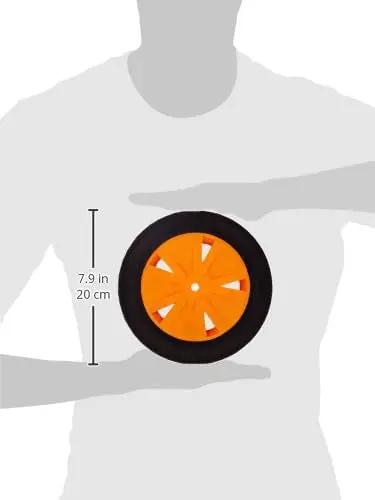 Generator Wheel And Handle Kit Compatible With 4500W And 4750W Portable Generators, includes 8-inch wheel with orange center.