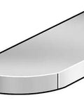 3/8 X 1-1/4 Woodruff Key SAE E Workhorse Half Moon Keyway in C-1035 Steel, side view, industrial grade, plain finish.