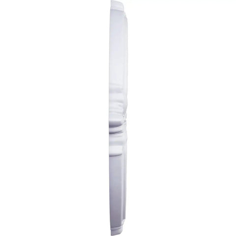 Side view of Attica Ceiling Medallion Twelve And Three Quarters Inch Outside Diameter, Three And A Half Inch Inner Opening, Half Inch Projection