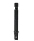 Heavy Duty Hex To Square Socket Adapter Kit Five Piece Set For Electric Drill Screwdriver Tools Quick Conversion Sleeve Install Perfect For Any Heavy Work Gig Or Home Fix Up Job. 1/4 inch black steel adapter