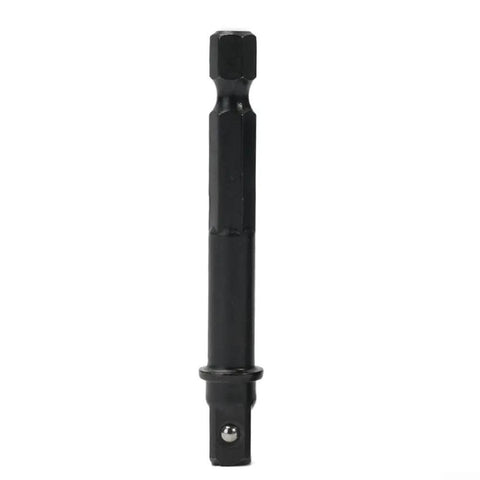 Heavy Duty Hex To Square Socket Adapter Kit Five Piece Set For Electric Drill Screwdriver Tools Quick Conversion Sleeve Install Perfect For Any Heavy Work Gig Or Home Fix Up Job. 1/4 inch black steel adapter