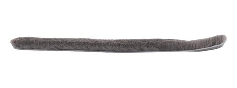 Gray Storefront Door Pile Weatherstrip 100 Ft Roll Tight Seal For High Traffic Doors, 0.450 In Pile Height, 0.350 In Backing Width