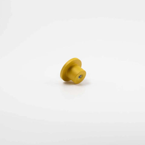 Get Those Mid Century Modern Vibes Going With This Solid Aluminum Cabinet Knob. Sunflower yellow matte finish.