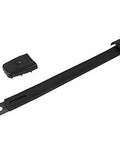Strap Handle Set Of 2 With Black End Caps, Heavy Duty, 10 Inch Overall Length, Countersunk Mounting Holes, Model RH-0570BK-2-A