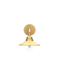 Vintage Industrial Wall Sconce 2 Pack Dimmable Metal Fixture Lighting For Living Room Kitchen Bathroom Bedroom Hallway Porch Gallery Reading Nook Coffee Bar showing gold metal with round base and bulb