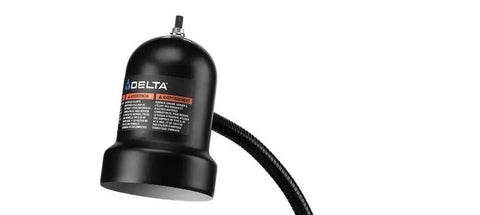 Magnetic Work Light With A 14-Inch Flexible Arm And An 8-Foot Cord, black LED task light head for garage, shop, and home projects