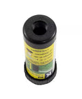 Top Rated Smart Set Rotor Sprinkler With 4 Inch Pop Up Design and smooth adjustment, detailed view of top with instruction label.