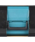 Makita HB350 magnetic drill carrying case in teal with black straps and silver latches