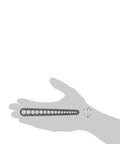 Hand holding Universal V-Drill Guide For Perpendicular Hole Drilling On Flat Round And Square Materials size reference