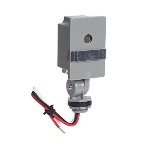 Outdoor 120 Volt Swivel Mount Photocontrol With Light Adjustment Bar for no fuss auto dusk to dawn exterior lighting, front view