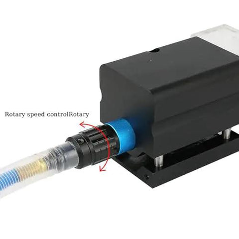 Close-up of the rotary speed control on the Portable Pneumatic Air Die Grinder With 30000 Rpm Motor and 50mm Cutting Wheel.