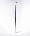 Sleek 48 Inch Single Sided Modern Stainless Steel Front Door Handle With A Slick Brushed Nickel Satin Finish For Exterior Push Pull Use On Wood Glass Metal Sliding Shower Or Barn Doors Serving As A Heavy Duty Smooth Operator That Really Levels Up Your, stainless steel door handle with a sleek design