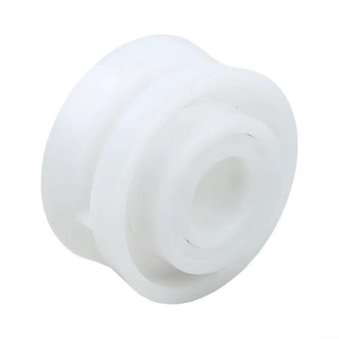Roller Bearing Guide Kit RCX26000 RCX26001 For TigerShark Robotic Pool Cleaner DIY Friendly Pro Grade Replacement Kit Includes One RCX26001 Bearing And Two RCX26000 Bearings For Smooth Wheel Rotation And Stable Tracking white plastic bearing