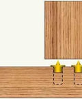 Pro Grade Dowel And Tenon Center Transfer Plugs Set For Accurate Hole Transfer And Center Marking Includes One Quarter Inch Five Sixteenths