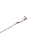 A single steel spoke and nipple from a 10 Pcs 245mm To 305mm 14G Stainless Steel Bicycle Spokes And Nipples set for 700C wheels.