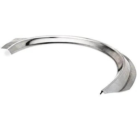 Formed metal piece shaped using 9 Pc Bead Roller Die Set For Metal Fabrication With 1 Polyurethane Wheel Includes Inside And Outside Offset Dies