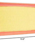 Premium Engine Air Filter XA11645 for Volkswagen Atlas, dimensions 13.2 x 7.6 x 3 inches, designed for cleaner air and peak performance.