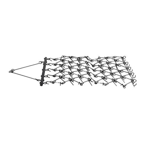 Drag Harrow For Tractor ATV And UTV Use Heavy Duty Chain Harrow With 69 Teeth 4 Ft By 4 Ft on white background