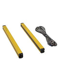 10 Beam Safety Light Curtain 430mm Sensing Height With 2 Pairs Mirror Posts And Two Way Controller For Machinery Guarding