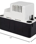 115 Volt Automatic Condensate Removal Pump For HVAC Refrigeration And Dehumidifiers With 80 GPH Capacity, 1/30 HP, front view