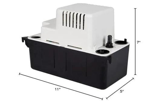 115 Volt Automatic Condensate Removal Pump For HVAC Refrigeration And Dehumidifiers With 80 GPH Capacity, 1/30 HP, front view