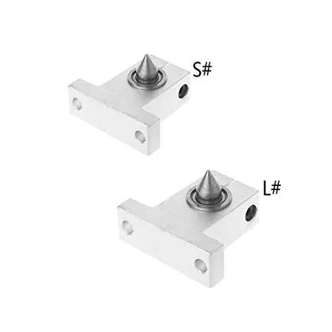 Live Bearing Tailstock Center Thimble With Seat For DIY Lathe Parts And Woodworking High Precision Bearings, showing small and large sizes.