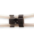 T Clip Fastener Five Eighth Inch Maximum Diameter Half Inch Minimum Diameter Black Polyacetal Construction securing wires