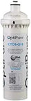 Replacement IOMQ Retrofit Cartridge For Ice Machines OPTIPURE OEM Filter Carbon Taste Odor And Scale Control Treats Up To 15,000 Gallons Quick Change 12.75 Inch By 4 Inch Water Filter For Food Service