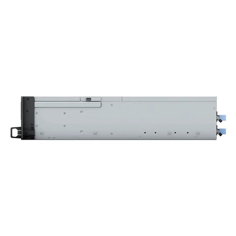 Killer Rack Mount Network Attached Storage Running On Ryzen Chips And 32 Gigs Of Ram Built To Handle Massive 320 Terabyte Archives With Zero Hassle Deployment, side view.