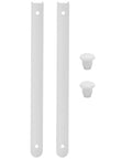 Plastic Drawer Slides Replacement Set White Bottom Mount Rails For Cabinets And Furniture, Heavy Duty Drawer Tracks