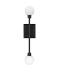 Straight Up Sleek Matte Black Led Wall Sconce featuring zero hassle mounting and smooth dimming for a chill 2700K warm glow, vertical view.