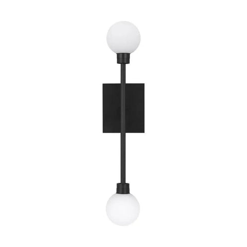 Straight Up Sleek Matte Black Led Wall Sconce featuring zero hassle mounting and smooth dimming for a chill 2700K warm glow, vertical view.