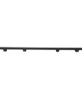 Heavy Duty Flush Wall Mount Stair Railing In Corrosion Resistant Stainless Steel With Matte Black Finish Six Foot Length, side view