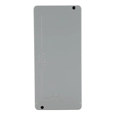 Back view of Built Tough Weatherproof Control Box with IP66 rating, aluminum die cast enclosure for outdoor electrical panels.