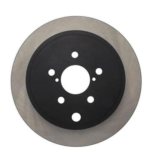 Centric Premium rear brake rotor with black center hub and silver disc for select Scion and Subaru vehicles