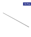 M3 X 150mm 0.5mm Pitch 304 Stainless Steel Fully Threaded Rods Pack Of 10 For DIY And Pro-Grade Builds, Silver Finish