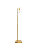 Gold Industrial Floor Lamp With Glass Shade For Living Room And Bedroom Vintage Brass Standing Lamp With E26 Socket And Foot Switch Modern Rustic Lighting Dope Vibe