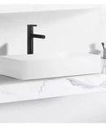 Vessel Sink - Small Countertop Bathroom Wash Basin, Single Basin Design for Home, and, t for Bathrooms and Powder Rooms with sleek matte finish.
