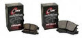 Centric C-Tek semi-metallic front brake pads, two pads with two black packaging boxes