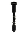 Hella Sturdy Nylon Plunger Bolts Spring Loaded Window Screen Latch showing black nylon body and spring design for secure fastening.
