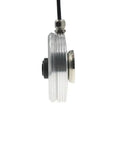 Side view of Stainless Steel Magnetic Ultrasonic Liquid Level Sensor Controller With Integrated Transmitter, 3 meter cable, IP65
