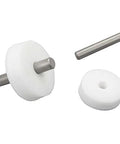 Circle Cutting Jig For Routers And Trimmers Handheld Circle Groove Router Jig With No Pre Drilled Holes Drill Your Own Mounts Durable Bakelite Main Body For Precise Clean Circular Cuts components including a white disk and metal rods.